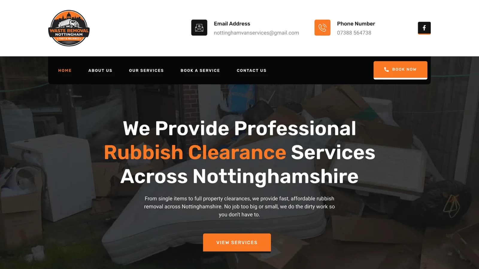 Waste Removal website preview